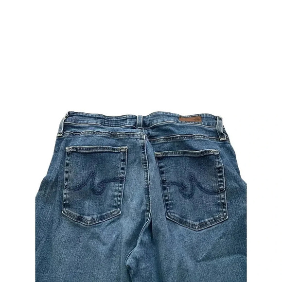 AG Adriano Goldschmied Farrah skinny ankle high rise Raw Hem Jeans Size 32R - Picture 9 of 9